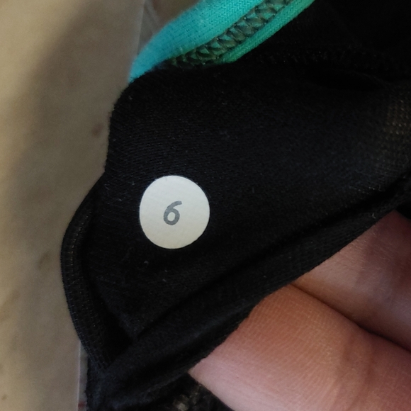 Lululemon Athletica Abstract Grey & Teal Womens Active Sports Workout Bra - Picture 6 of 8